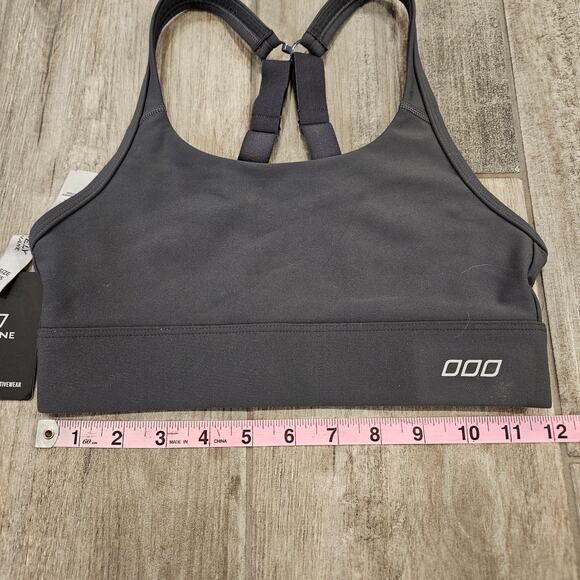 Lorna Jane Sports Bra Womens Size XS Amy Maximum Support Compress & Compact Grey - Picture 2 of 9